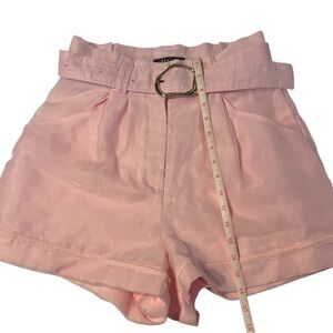 Pink Belted Women's Shorts